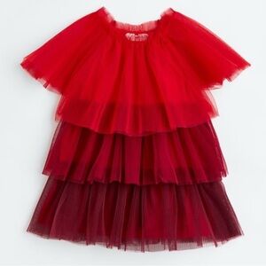 H&M Scarlet Layered Tulle Dress